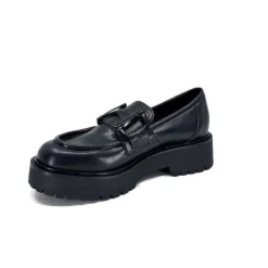 Ivoire0130a Ivoire 1M4995 Cuir Noir*Femme Mocassins
