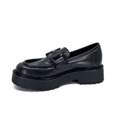 Ivoire0130a Ivoire 1M4995 Cuir Noir*Femme Mocassins
