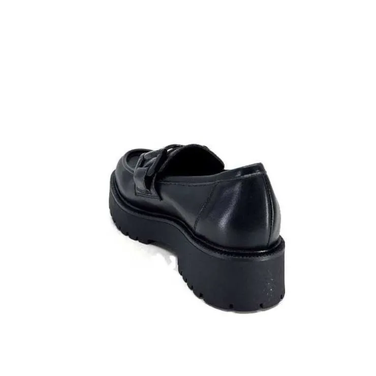 Ivoire0130a Ivoire 1M4995 Cuir Noir*Femme Mocassins