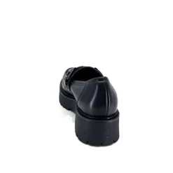 Ivoire0130a Ivoire 1M4995 Cuir Noir*Femme Mocassins