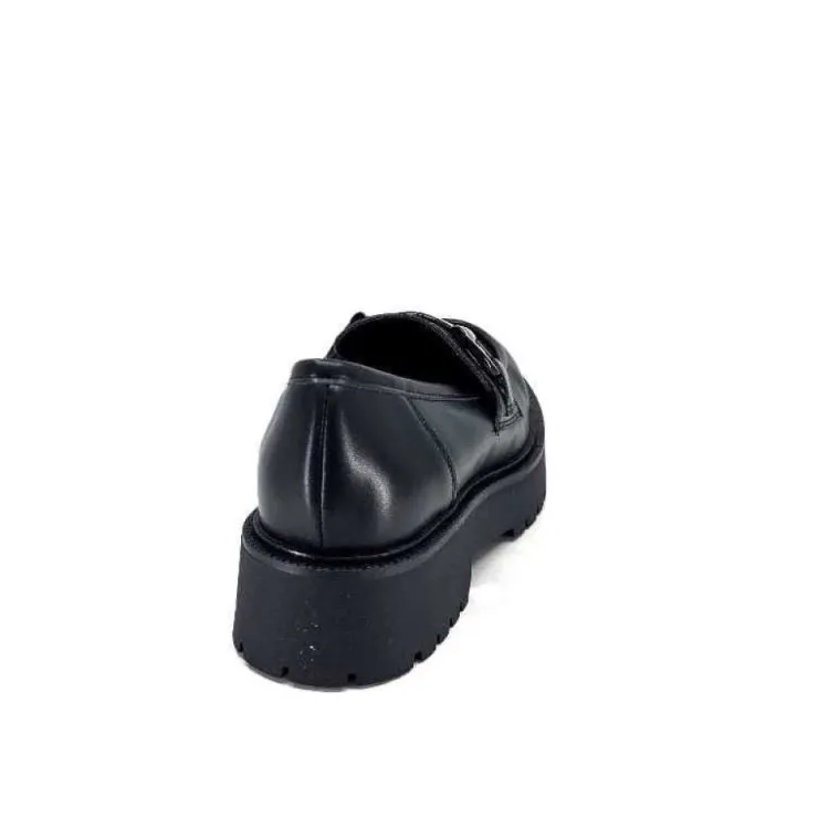 Ivoire0130a Ivoire 1M4995 Cuir Noir*Femme Mocassins