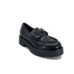 Ivoire0130a Ivoire 1M4995 Cuir Noir*Femme Mocassins