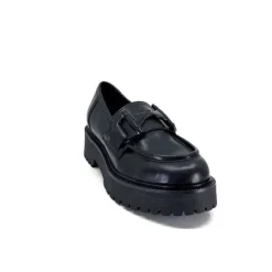 Ivoire0130a Ivoire 1M4995 Cuir Noir*Femme Mocassins