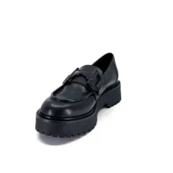 Ivoire0130a Ivoire 1M4995 Cuir Noir*Femme Mocassins