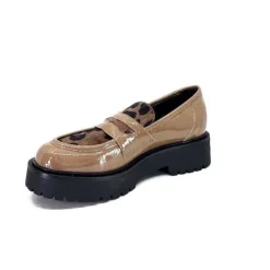 Ivoire0130a Ivoire 1M4883 Cuir Vernis Marron*Femme Mocassins