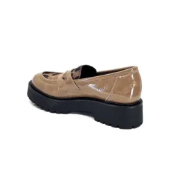 Ivoire0130a Ivoire 1M4883 Cuir Vernis Marron*Femme Mocassins