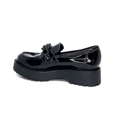 Ivoire0130a Ivoire 1M4158 Cuir Vernis Noir*Femme Mocassins