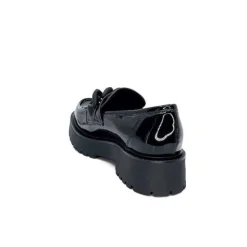 Ivoire0130a Ivoire 1M4158 Cuir Vernis Noir*Femme Mocassins