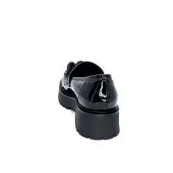 Ivoire0130a Ivoire 1M4158 Cuir Vernis Noir*Femme Mocassins