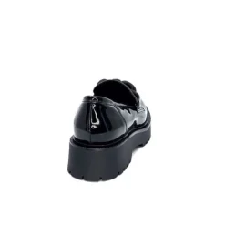 Ivoire0130a Ivoire 1M4158 Cuir Vernis Noir*Femme Mocassins