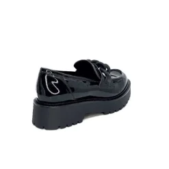 Ivoire0130a Ivoire 1M4158 Cuir Vernis Noir*Femme Mocassins