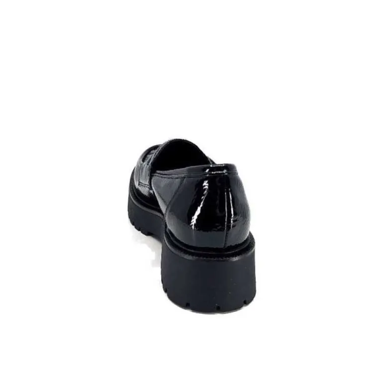 Ivoire0130a Ivoire 1M4883 Cuir Vernis Noir*Femme Mocassins