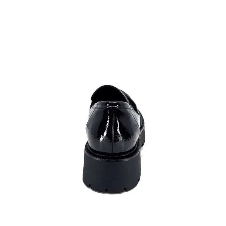 Ivoire0130a Ivoire 1M4883 Cuir Vernis Noir*Femme Mocassins