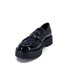 Ivoire0130a Ivoire 1M4883 Cuir Vernis Noir*Femme Mocassins