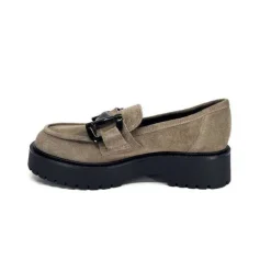 Ivoire0130a Ivoire 1M4995 Iv Daim Taupe*Femme Mocassins