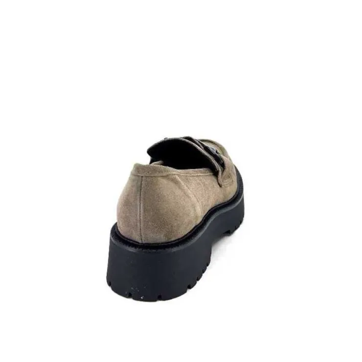 Ivoire0130a Ivoire 1M4995 Iv Daim Taupe*Femme Mocassins
