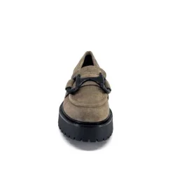 Ivoire0130a Ivoire 1M4995 Iv Daim Taupe*Femme Mocassins