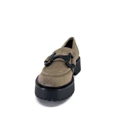 Ivoire0130a Ivoire 1M4995 Iv Daim Taupe*Femme Mocassins