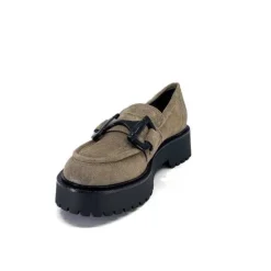 Ivoire0130a Ivoire 1M4995 Iv Daim Taupe*Femme Mocassins