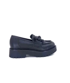Ivoire0130a Ivoire 1M4399Fp Cuir Noir*Femme Mocassins