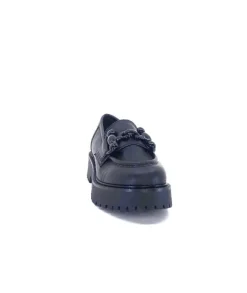 Ivoire0130a Ivoire 1M4399Fp Cuir Noir*Femme Mocassins