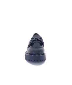 Ivoire0130a Ivoire 1M4399Fp Cuir Noir*Femme Mocassins