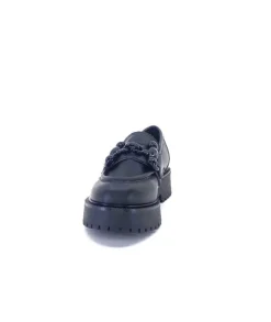 Ivoire0130a Ivoire 1M4399Fp Cuir Noir*Femme Mocassins