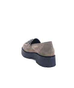 Ivoire0130a Ivoire 1M4399Pe Daim Taupe*Femme Mocassins