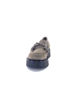 Ivoire0130a Ivoire 1M4399Pe Daim Taupe*Femme Mocassins