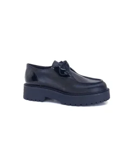Ivoire0130a Ivoire 1M4001Pm Cuir Noir*Femme Lacets