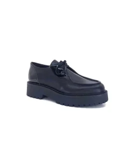 Ivoire0130a Ivoire 1M4001Pm Cuir Noir*Femme Lacets