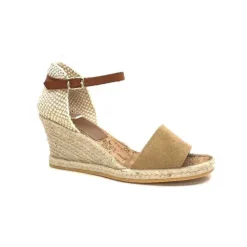 Ivoire0035a Ivoire 6N20-41 Daim Camel*Femme Plateformes