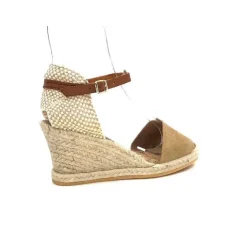 Ivoire0035a Ivoire 6N20-41 Daim Camel*Femme Plateformes