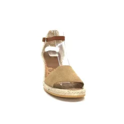Ivoire0035a Ivoire 6N20-41 Daim Camel*Femme Plateformes