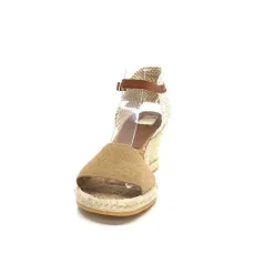 Ivoire0035a Ivoire 6N20-41 Daim Camel*Femme Plateformes