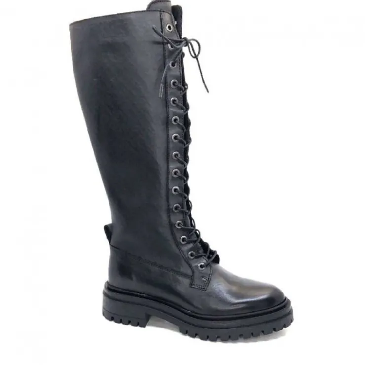 Ivoire0460a Ivoire Poggi Cuir Noir*Femme Bottes