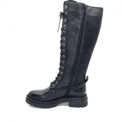 Ivoire0460a Ivoire Poggi Cuir Noir*Femme Bottes