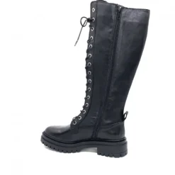 Ivoire0460a Ivoire Poggi Cuir Noir*Femme Bottes