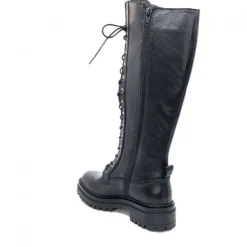 Ivoire0460a Ivoire Poggi Cuir Noir*Femme Bottes