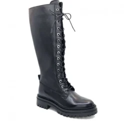Ivoire0460a Ivoire Poggi Cuir Noir*Femme Bottes