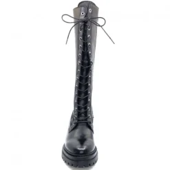 Ivoire0460a Ivoire Poggi Cuir Noir*Femme Bottes