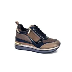 Ivoire0130a Ivoire 6Q4954 Cuir Bronze*Femme Baskets