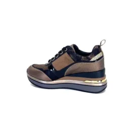 Ivoire0130a Ivoire 6Q4954 Cuir Bronze*Femme Baskets