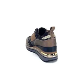 Ivoire0130a Ivoire 6Q4954 Cuir Bronze*Femme Baskets