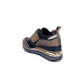 Ivoire0130a Ivoire 6Q4954 Cuir Bronze*Femme Baskets