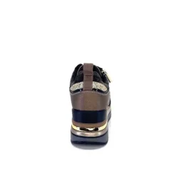 Ivoire0130a Ivoire 6Q4954 Cuir Bronze*Femme Baskets