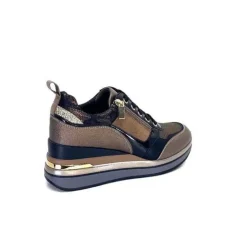 Ivoire0130a Ivoire 6Q4954 Cuir Bronze*Femme Baskets