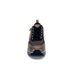 Ivoire0130a Ivoire 6Q4954 Cuir Bronze*Femme Baskets