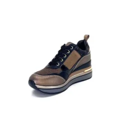 Ivoire0130a Ivoire 6Q4954 Cuir Bronze*Femme Baskets