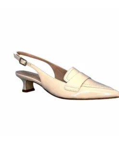 Ivoire0532 Ivoire R4232 Cuir Creme Conchiglia*Femme Escarpins